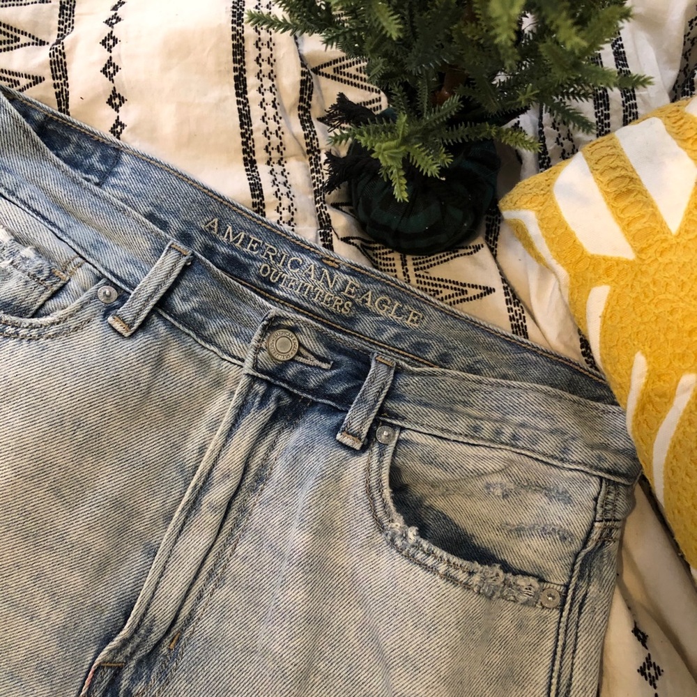 AE Distressed Mom Jean